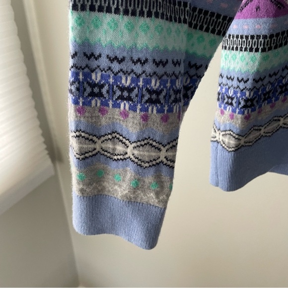 Talbots Lambswool Blend Fair Isle Sweater Womens Size Large - Picture 4 of 8